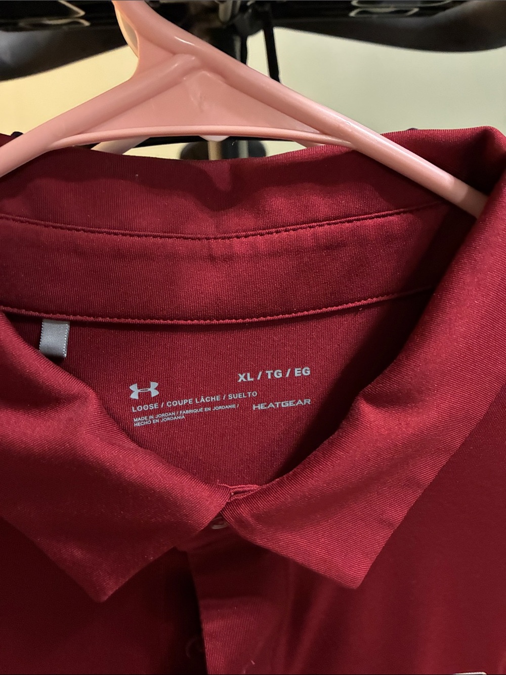 Under Armour Men's HeatGear Polo - Burgundy